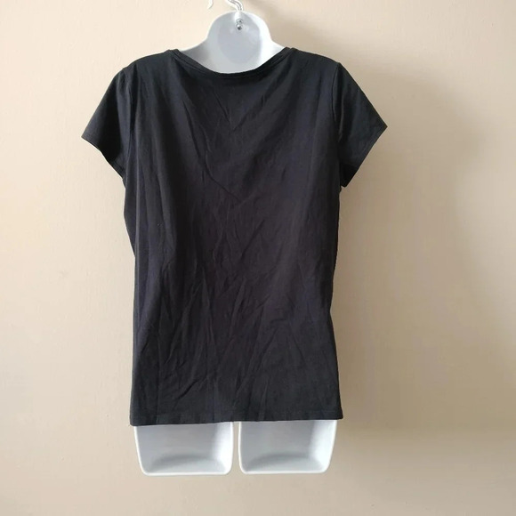 Ann Taylor XD Size Large Short Sleeves for 4Dark Blue Rhinestone Accents - Picture 4 of 7